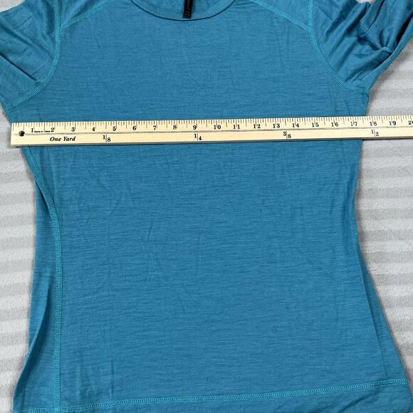 Segments Shirt Womens Medium Blue Long Sleeve Performance Base Layer Athletic - Picture 4 of 8